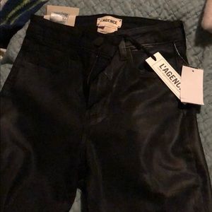 L’AGENCE high rise skinny 30” size 25 modal pants